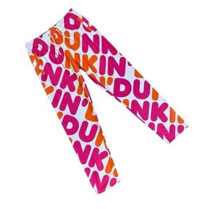 Dunkin Donuts AOP Spell Out Logo Sweatpants Pant Unisex Size XL Coffee Lounge